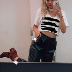 Black leather pants